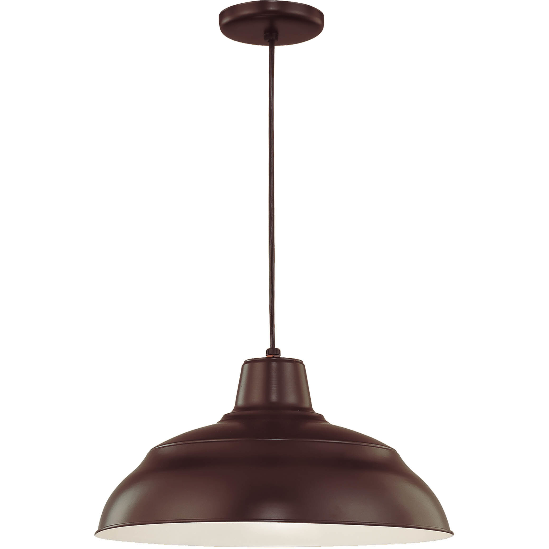 R Series 1 Light 17 inch Architectural Bronze Pendant Ceiling Light